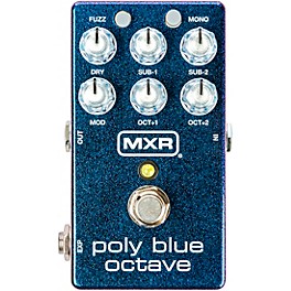 MXR M306 Poly Blue Octave Effects Pedal Blue