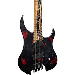 Legator G7FX Ghost 7-String Multi-Scale X Series Electric Guitar Black Widow