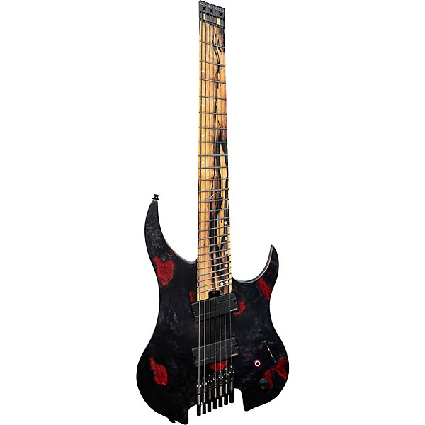 Legator G7FX Ghost 7-String Multi-Scale X Series Electric Guitar Black Widow