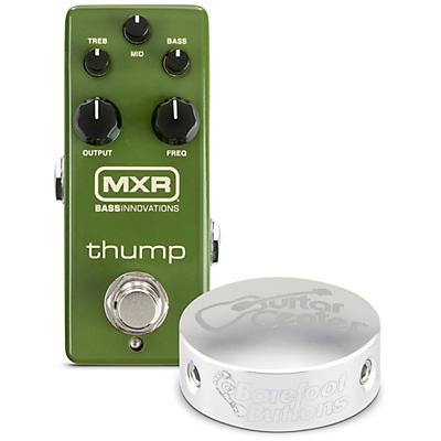 Mxr M281 Thump Bass Preamp With Free Barefoot Buttons V1 Guitar Center Standard Footswitch Cap for sale