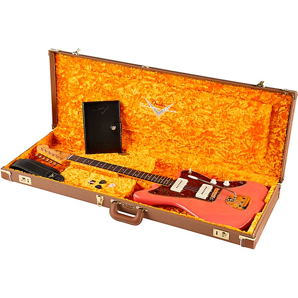 Fender Custom Shop '62 Jazzmaster Journeyman Relic Electric Guitar Super Faded Aged Fiesta Red