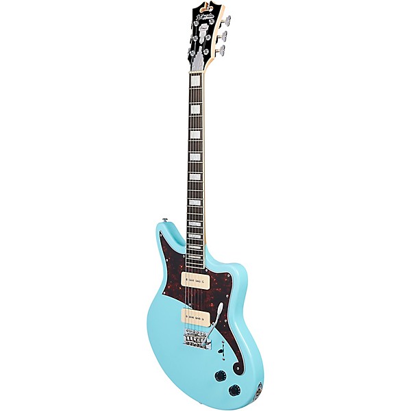 D'Angelico Premier Series Bedford Solidbody Electric Guitar Sky Blue