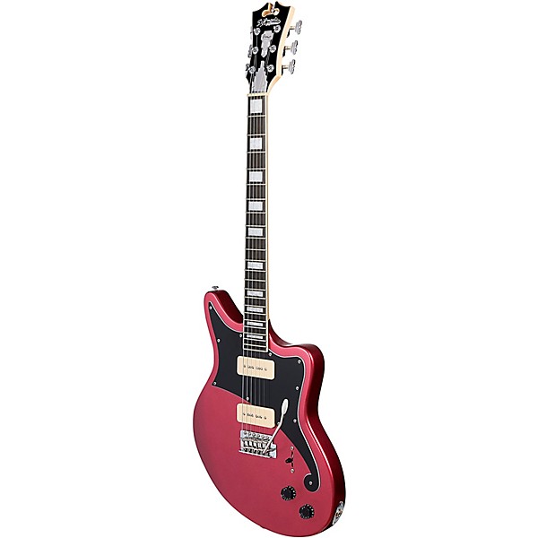 D'Angelico Premier Series Bedford Solidbody Electric Guitar Oxblood