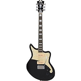 D'Angelico Premier Series Bedford Solidbody Electric Guitar Black Flake