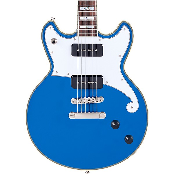 Open Box D'Angelico Deluxe Brighton Limited-Edition Solid Body Electric Guitar Level 2 Sapphire 197881037413