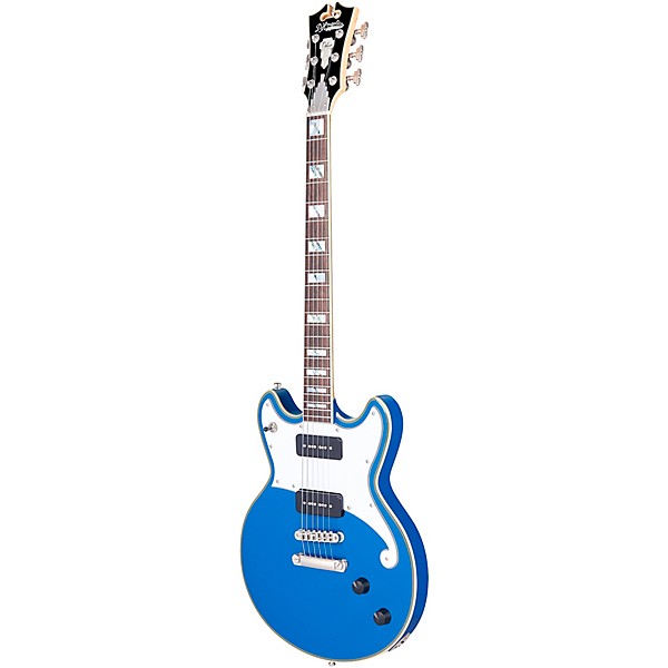 Open Box D'Angelico Deluxe Brighton Limited-Edition Solid Body Electric Guitar Level 2 Sapphire 197881037291
