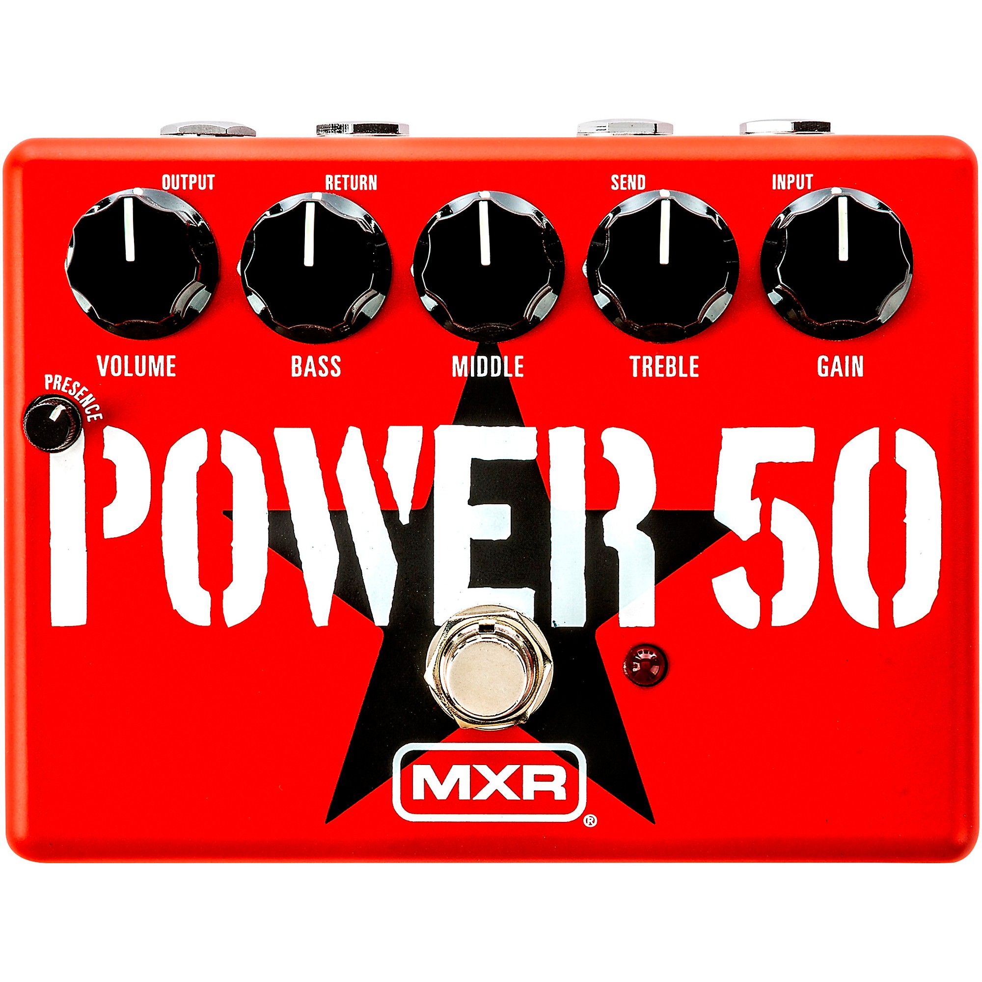 MXR Tom Morello Power 50 Overdrive Effects Pedal Red | Guitar Center