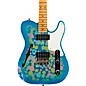 Fender Custom Shop Limited-Edition Dual P-90 Telecaster Relic Electric Guitar Blue Flower thumbnail