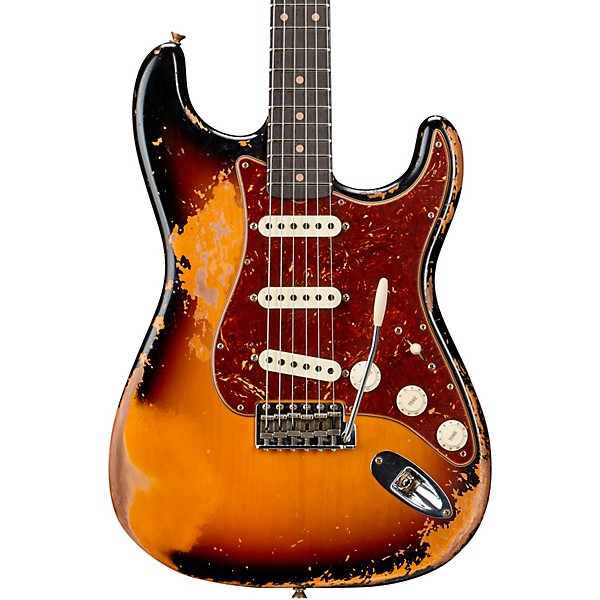 ★Custom HardRelic Sunburst Stratocaster★ NEW! Fender Custom Shop Custom Deluxe HSS S-1 Stratocaster Relic
