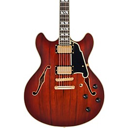 D'Angelico Deluxe DC Semi-Hollow Electric Guitar Satin ... D'Angelico Deluxe DC Semi-Hollow Electric Guitar Satin Brown Burst