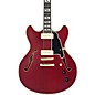 D'Angelico Deluxe DC Semi-Hollow Electric Guitar Satin Trans Wine thumbnail