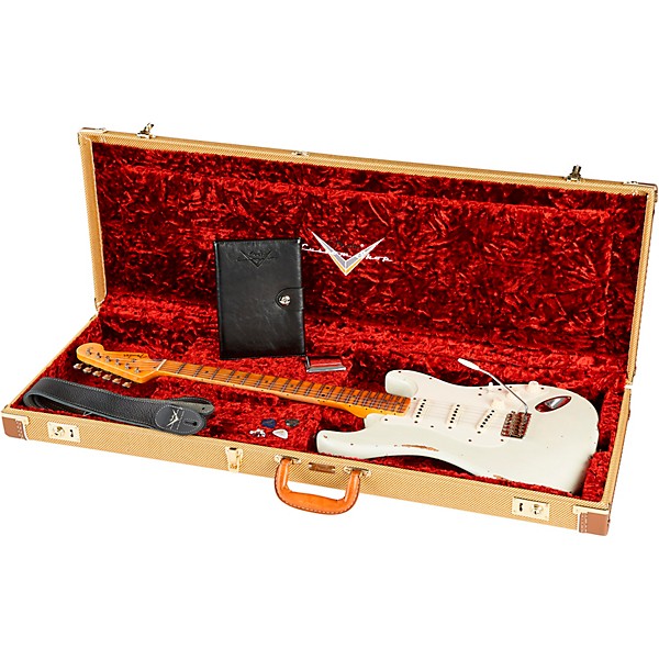 Fender Custom Shop Limited-Edition Fat '50s Stratocaster Relic Electric Guitar Aged India Ivory