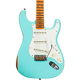 Fender Custom Shop Limited-Edition Fat '50s Stratocaster Relic Electric Guitar Super Faded Aged Seafoam Green