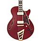 D'Angelico Deluxe Series SS Semi-Hollow Electric Guitar Satin Trans Wine thumbnail