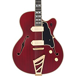 D'Angelico Deluxe 59 Hollowbody Electric Guitar Satin Honey D'Angelico Deluxe 59 Hollowbody Electric Guitar Satin Trans Wine