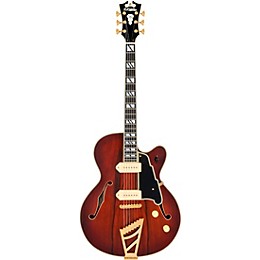 D'Angelico Deluxe 59 Hollowbody Electric Guitar Satin Brown Burst