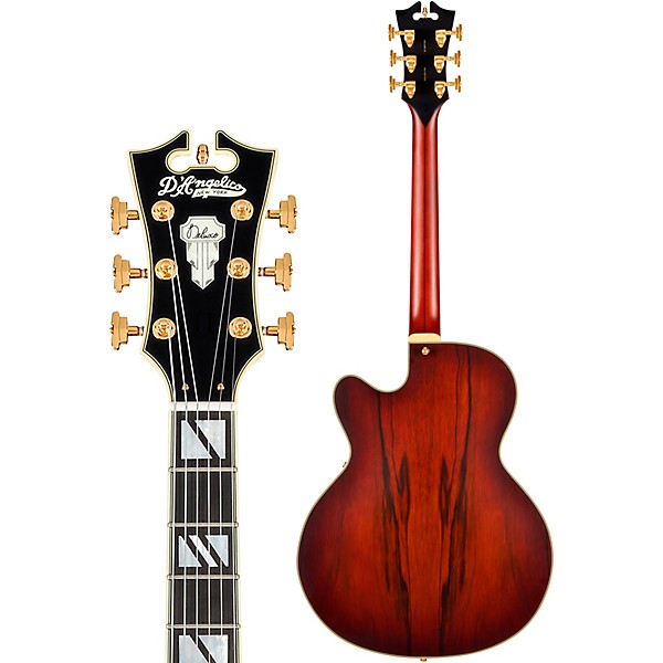 D'Angelico Deluxe 59 Hollowbody Electric Guitar Satin Brown Burst