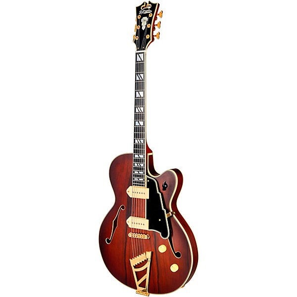 D'Angelico Deluxe 59 Hollowbody Electric Guitar Satin Brown Burst