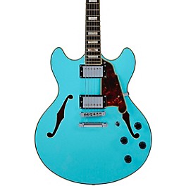 D'Angelico Premier DC Semi-Hollow Electric Guitar Sky Blue D'Angelico Premier DC Semi-Hollow Electric Guitar Sky Blue