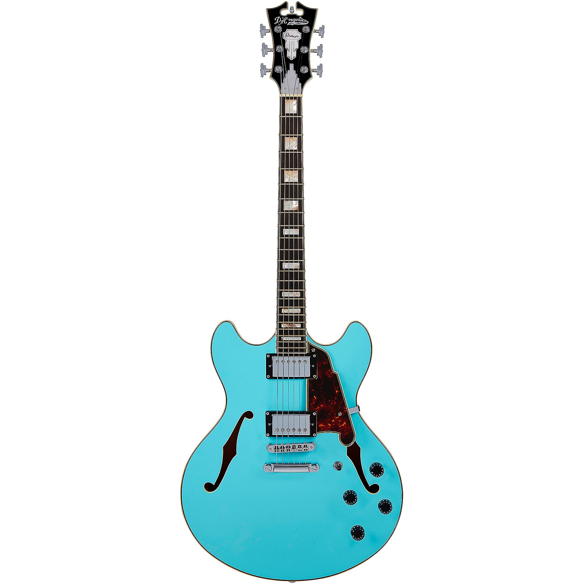 D'Angelico Premier DC Semi-Hollow Electric Guitar Sky Blue