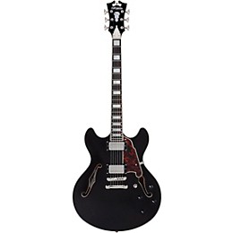 D'Angelico Premier DC Semi-Hollow Electric Guitar Black Flake