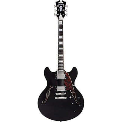 D'angelico Premier Dc Semi-Hollow Electric Guitar Black Flake for sale
