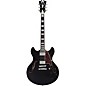 D'Angelico Premier DC Semi-Hollow Electric Guitar Black Flake