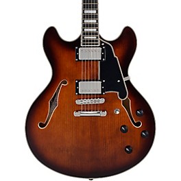 D'Angelico Premier DC Semi-Hollow Electric Guitar Sky Blue D'Angelico Premier DC Semi-Hollow Electric Guitar Brown Burst