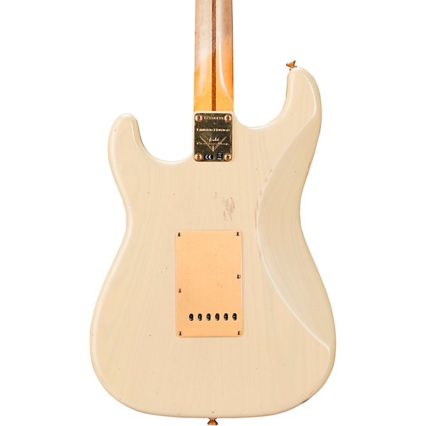 Fender Custom Shop Limited-Edition '55 Bone Tone Stratocaster Relic Electric Guitar Honey Blonde