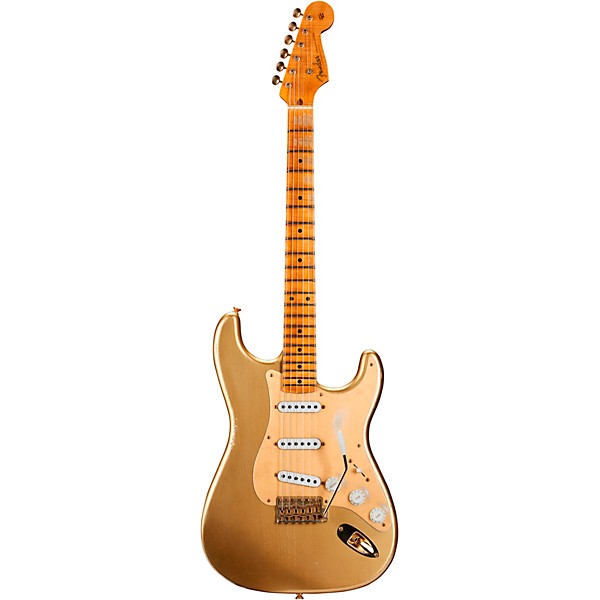 Fender Custom Shop Limited-Edition '55 Bone Tone Stratocaster Relic Electric Guitar Aged HLE Gold