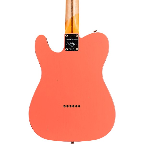 Fender Custom Shop Limited-Edition Tomatillo Telecaster Journeyman Relic Electric Guitar Tahitian Coral