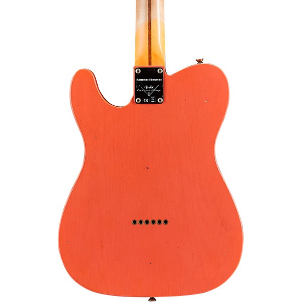 Fender Custom Shop Limited-Edition Tomatillo Telecaster Journeyman Relic Electric Guitar Tahitian Coral