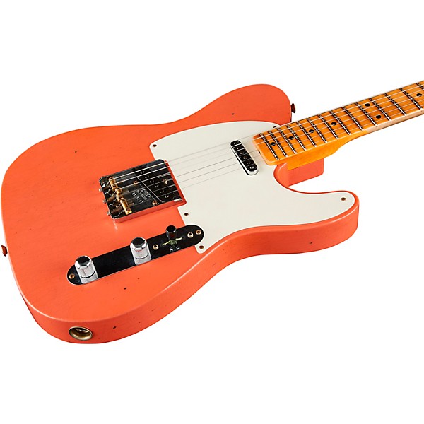 Fender Custom Shop Limited-Edition Tomatillo Telecaster Journeyman Relic Electric Guitar Tahitian Coral