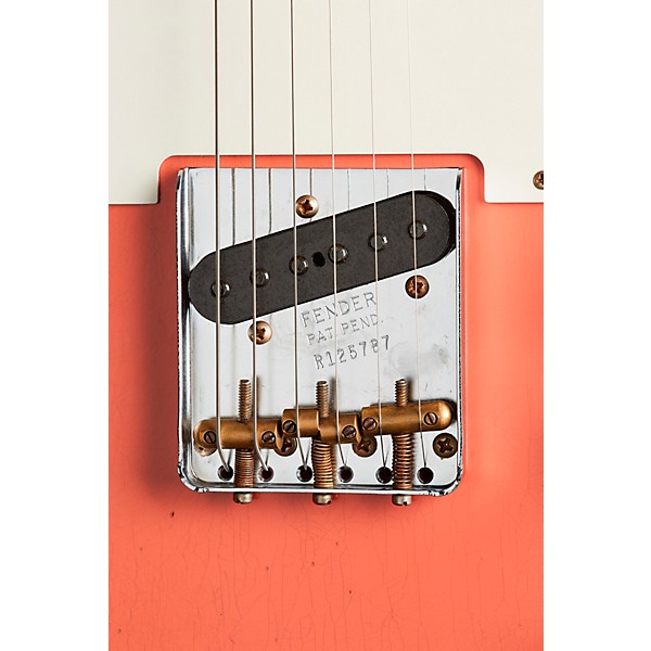 Fender Custom Shop Limited-Edition Tomatillo Telecaster Journeyman Relic Electric Guitar Tahitian Coral