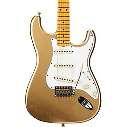 Fender Custom Shop Postmodern Stratocaster Journeyman Relic Maple Fingerboard Electric Guitar Aztec Gold
