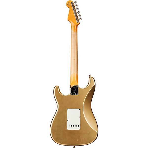 Fender Custom Shop Postmodern Stratocaster Journeyman Relic Maple Fingerboard Electric Guitar Aztec Gold