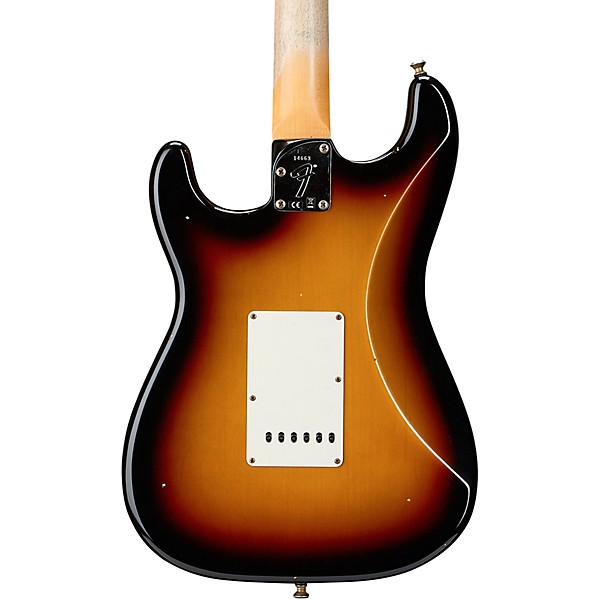 Fender Custom Shop Postmodern Stratocaster Journeyman Relic Maple Fingerboard Electric Guitar Bleached 3-Color Sunburst