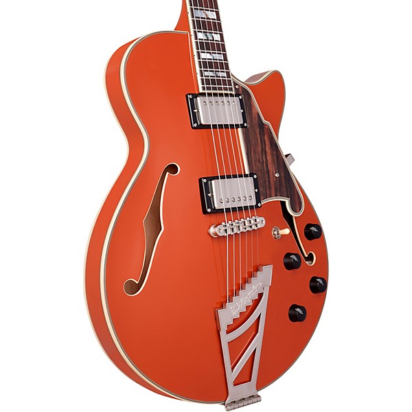 Open Box D'Angelico Deluxe Series SS Limited Edition Semi-Hollow Electric Guitar Level 2 Rust 194744871795