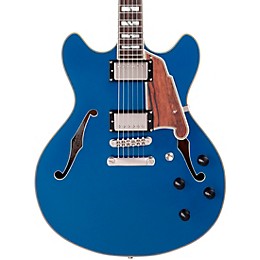 D'Angelico Deluxe Series DC Limited Edition Semi-Hollow Electric Guitar Sapphire