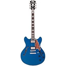 D'Angelico Deluxe Series DC Limited Edition Semi-Hollow Electric Guitar Sapphire