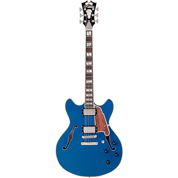 D'Angelico Deluxe Series DC Limited Edition Semi-Hollow Electric Guitar Sapphire