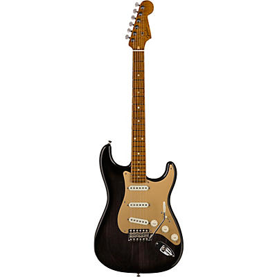 Fender Custom Shop American Custom Stratocaster Maple Fingerboard Electric Guitar Ebony Transparent for sale