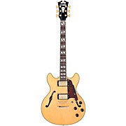 D'angelico Deluxe Mini Dc Semi-Hollow Electric Guitar Satin Honey for sale