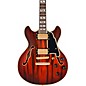 D'Angelico Deluxe Mini DC Semi-Hollow Electric Guitar Satin Brown Burst thumbnail