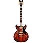 D'Angelico Deluxe Mini DC Semi-Hollow Electric Guitar Satin Brown Burst