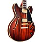 D'Angelico Deluxe Mini DC Semi-Hollow Electric Guitar Satin Brown Burst