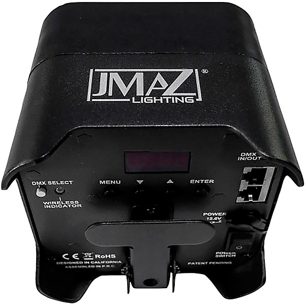 JMAZ Lighting MAD PAR HEX 4S Battery-Powered LED Uplight Black