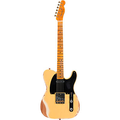 Fender Custom Shop '52 Telecaster Heavy Relic Electric Guitar Aged Nocaster Blonde for sale