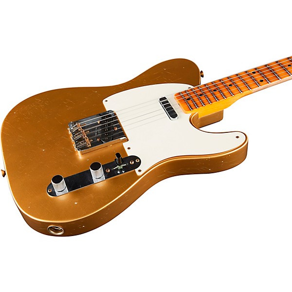 Fender Custom Shop '58 Telecaster Journeyman Relic Electric Guitar Aged HLE Gold