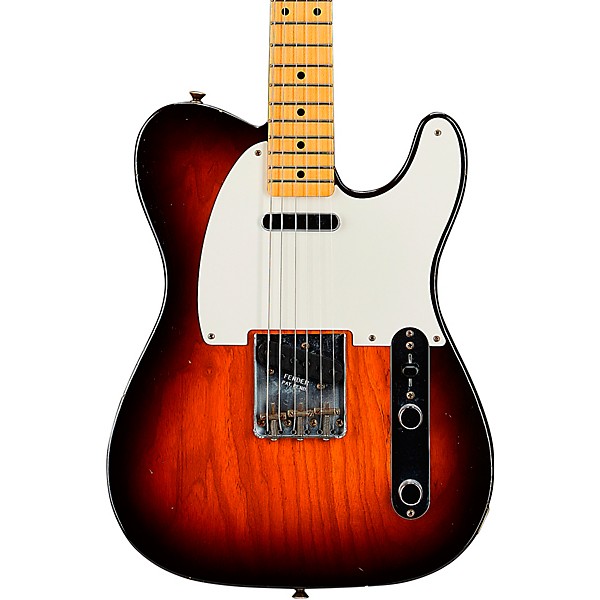 Fender Custom Shop '58 Telecaster Journeyman Relic Electric Guitar Wide Fade Chocolate 3-Color Sunburst